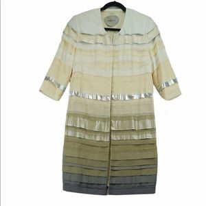 Ports 1961 Buff Ruffle Coat NWT